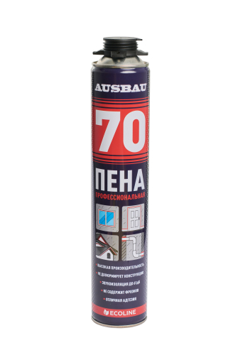 Пена монтажная профессиональная AUSBAU 70 зимняя (-25℃ +35℃) /12