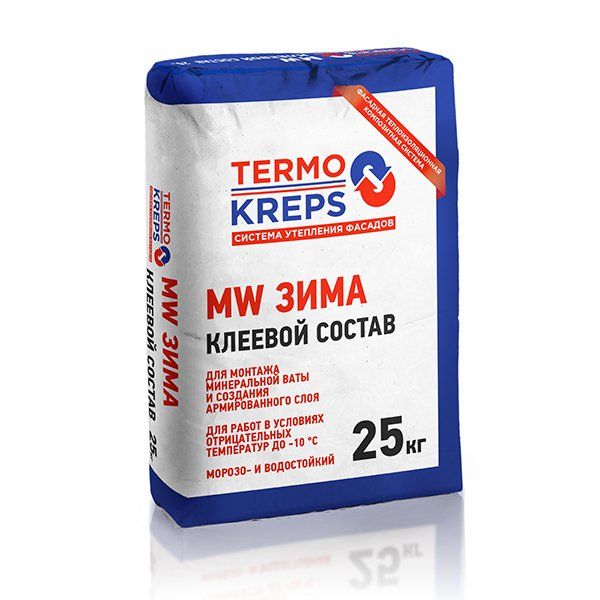 Клей для минеральных плит КРЕПС Termokreps MW зимний (25 кг) /56