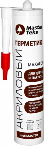 Герметик акриловый MasterTeks PM для дерева и паркета махагон (290мл) /12