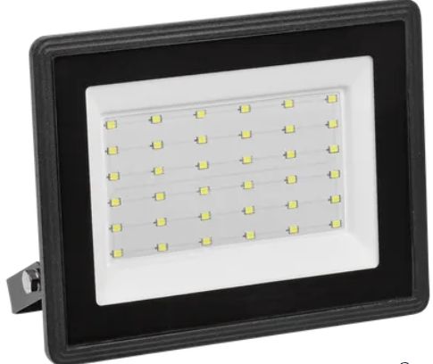 Прожектор светодиодный 50 Вт 6500К IP65 черный IEK