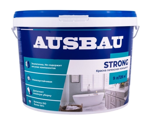 Краска моющаяся латексная AUSBAU  База С (2,7 л) /144