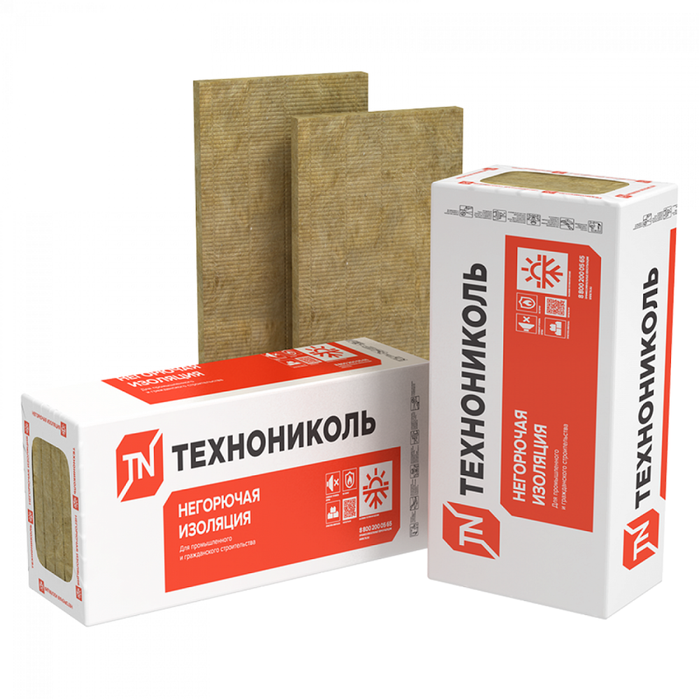 Утеплитель ТЕХНОНИКОЛЬ Технофас Декор 100х600х1200 (уп.3шт 2,16м2 0,216м3) (32) пл.110