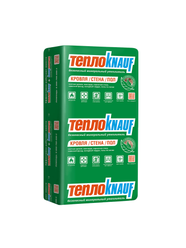 Утеплитель ТеплоKNAUF Кровля/Стена/Пол TS 036 50х610х1230 (уп.16шт 12м2 0,6м3) (32) плита
