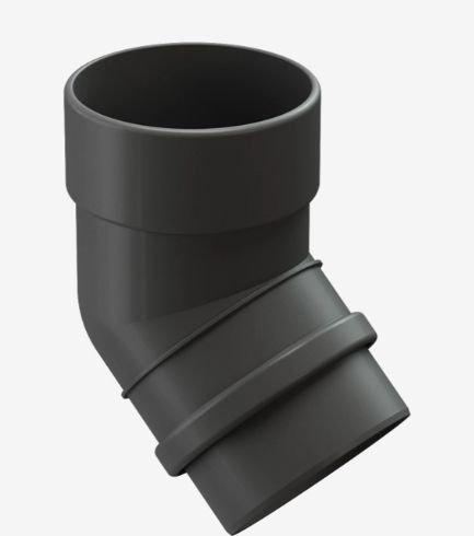 Колено ЛЮКС 45гр графит 