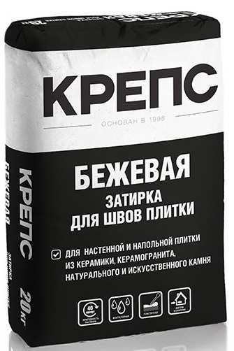 Затирка КРЕПС бежевая (20 кг) /56
