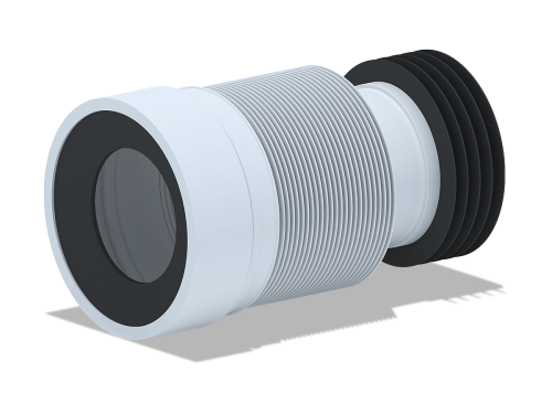 Слив для унитаза 225/520 Ani гибкий  K828