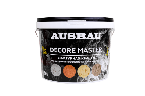 Краска фактурная AUSBAU DECORE MASTER V-111 (9 л) /44