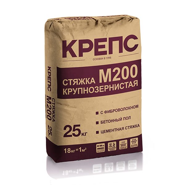 Пол стяжка КРЕПС М200 (25 кг) /56
