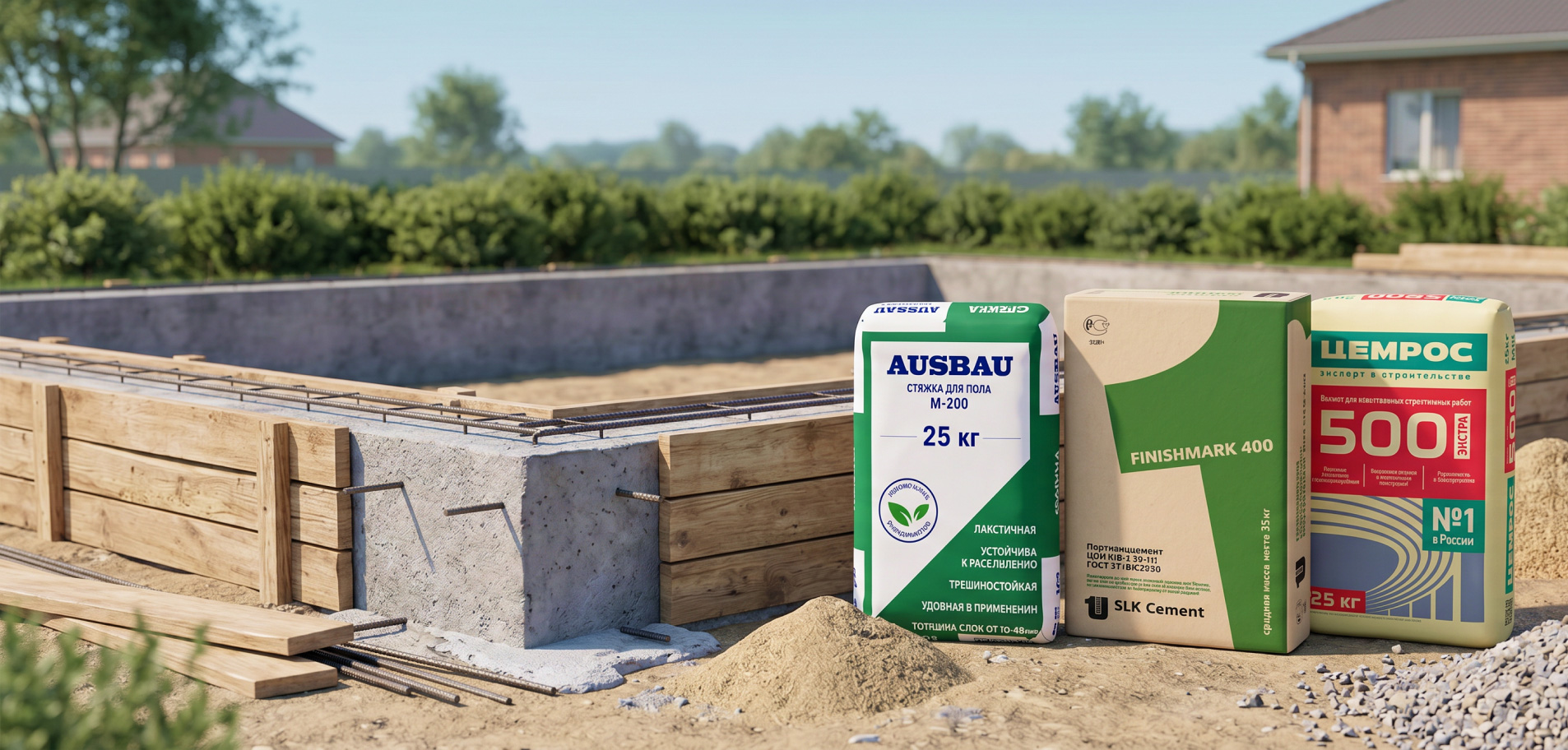 Какой цемент выбрать для фундамента в Челябинске: разбор марок М300, М400 и М500