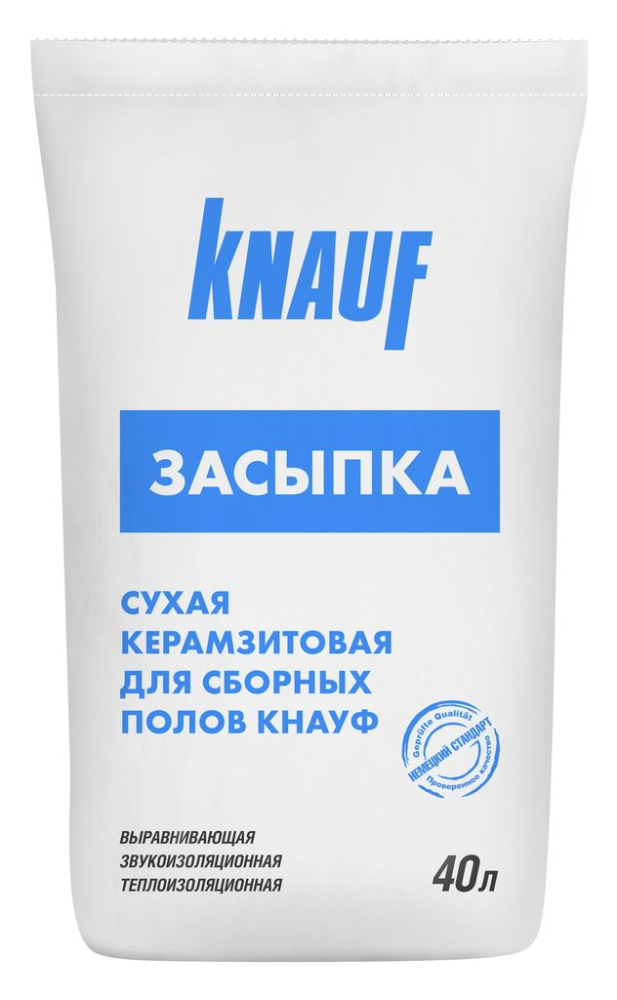 Засыпка KNAUF сухая теплоизоляционная Керамзит (24кг) / 40