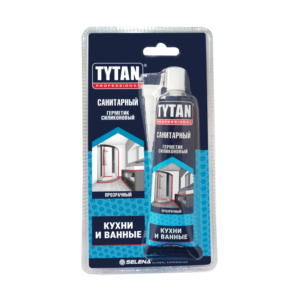 Герметик силиконовый Tytan Professional санитарный прозрачный (0,085 л)