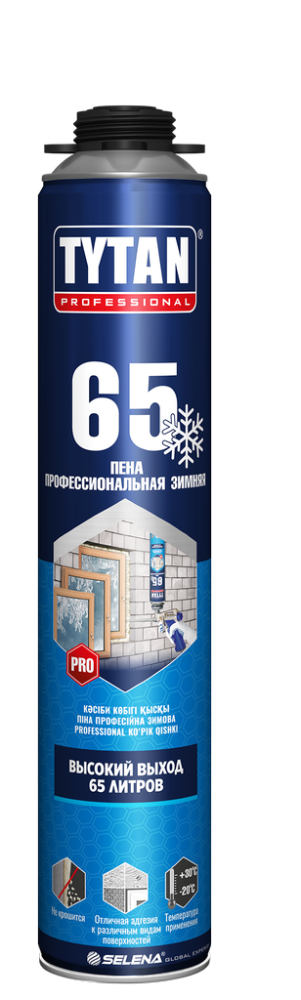 Пена монтажная профессиональная Tytan Professional 65 зимняя /12