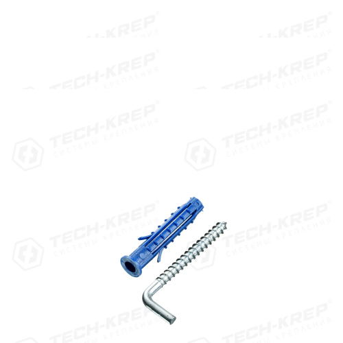 Дюбель с прямым крюком KRHP-6 (200шт)