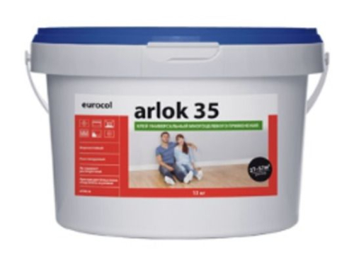 Клей для всех типов ПВХ, ковровых и текстильных покрытий 35 Arlok 6.5кг (450г/м2) морозостойкий
