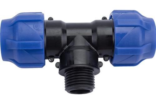 Тройник ПНД компр перех с н/р 25-3/4"-25 Valfex
