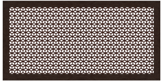 Экран для радиатора 120*60 см Stella Илона венге
