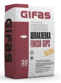 Шпатлевка GIFAS FINISH GIPS (20 кг) /64