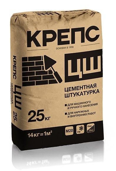 Штукатурка КРЕПС ЦШ (25 кг) /56