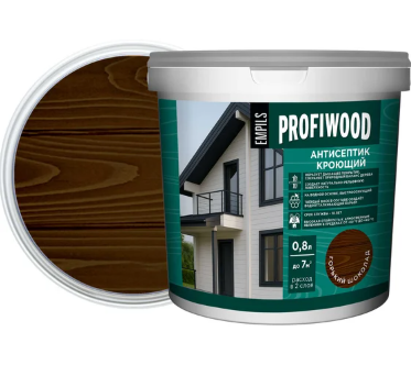 Антисептик кроющий PROFIWOOD горький шоколад 0.8 л 0.9 кг-3
