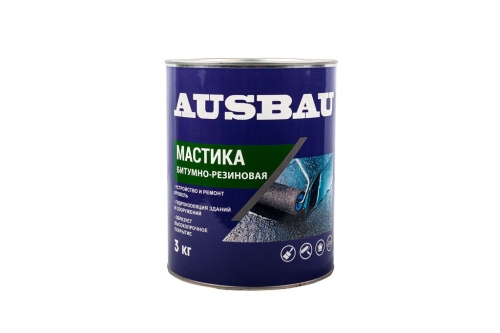 Мастика битумно-резиновая AUSBAU (3 кг) /210