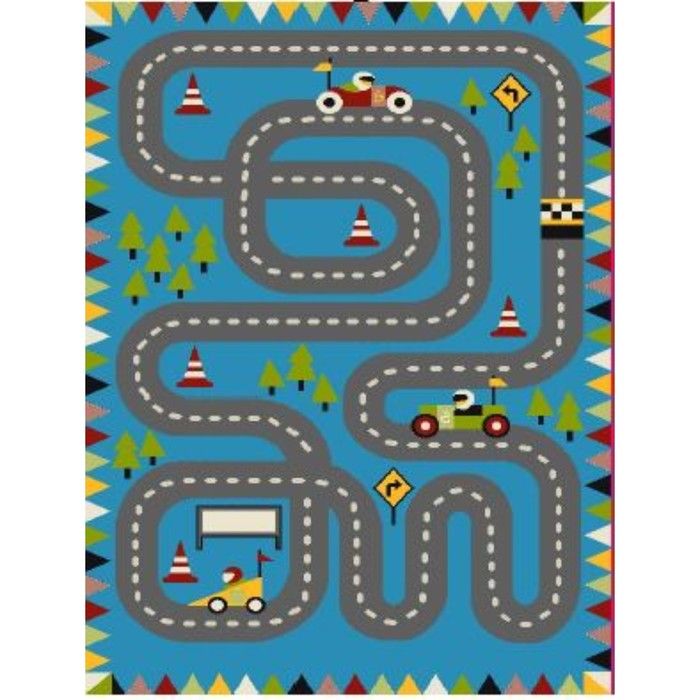 Ковер PLAY RUGS 80х150 дизайн E202A BLUE/BLUE