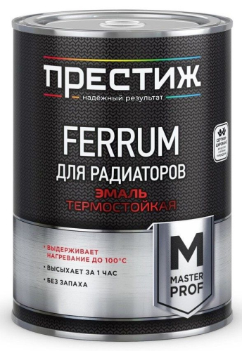 Эмаль для радиаторов акриловая Престиж Белая (0,9 кг) /14