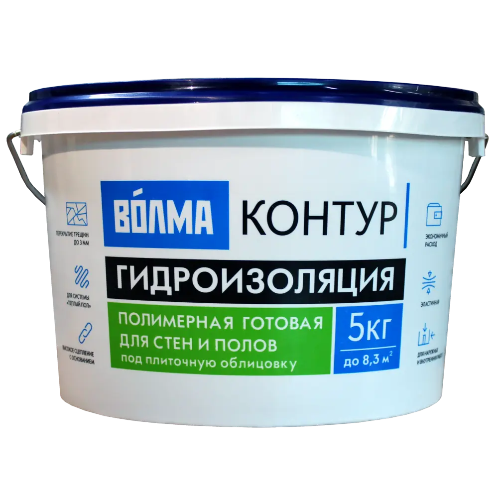 Гидроизоляция ВОЛМА Контур полимерная (5 кг)
