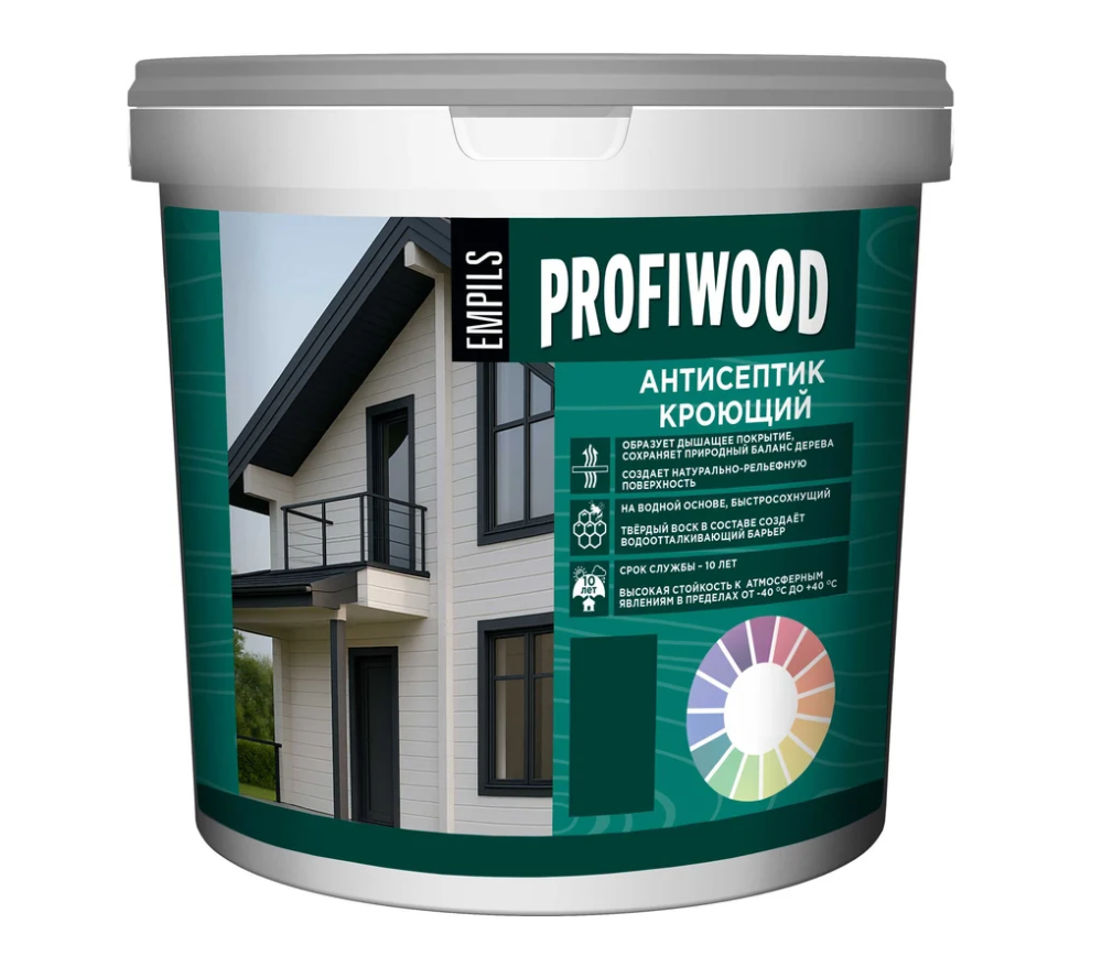 Антисептик кроющий PROFIWOOD горький шоколад 2.4л 2.7 кг-6