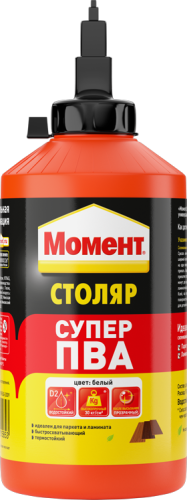 Клей столярный Момент Столяр Супер бутылка белый (750 г) 422988
