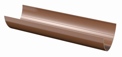 Желоб ТН 125ммх3м коричневый глянец (300)