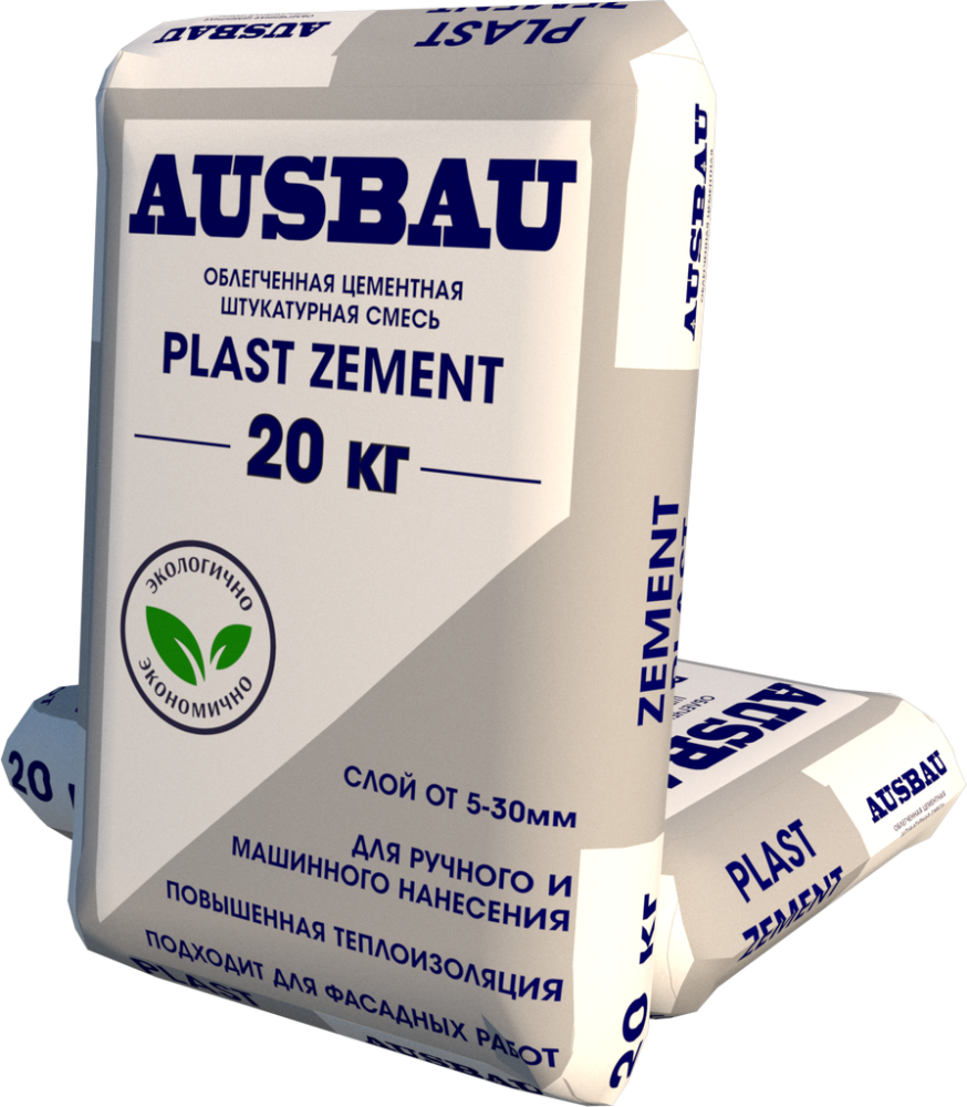 Штукатурка AUSBAU PLAST ZEMENT (20 кг) /56