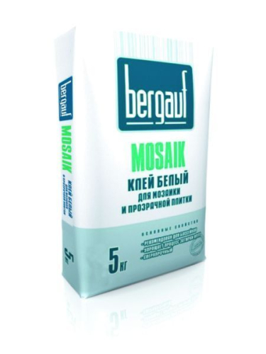 Клей для плитки BERGAUF Keramik Mosaik C2TE (5 кг) /6