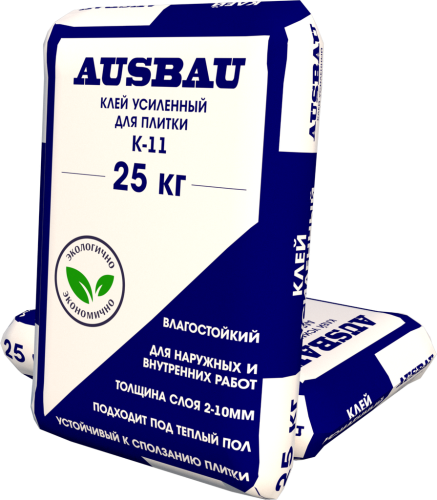 Клей для плитки AUSBAU К-11 Усиленный С1Т (25 кг) /56