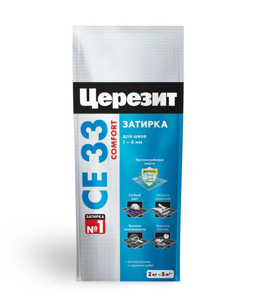 Затирка ЦЕРЕЗИТ CE 33 Comfort - Антрацит 13 (2 кг) /12
