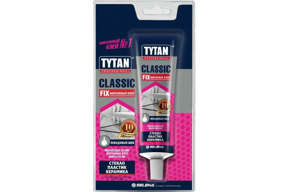 Клей монтажный Tytan Classic Fix прозрачный (0,100 л)/12