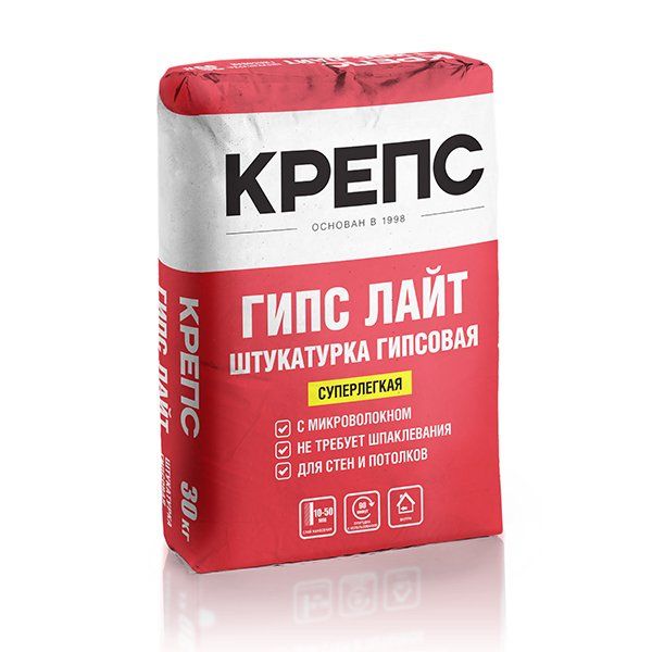 Штукатурка КРЕПС Гипс Лайт (30 кг) /30