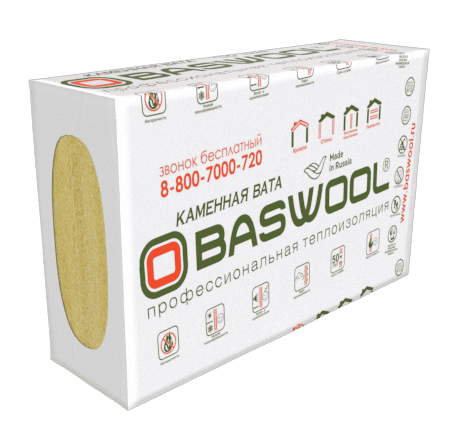 Утеплитель BASWOOL РУФ В 50х600х1200 (уп.4шт 2,88м2 0,144м3) пл.160