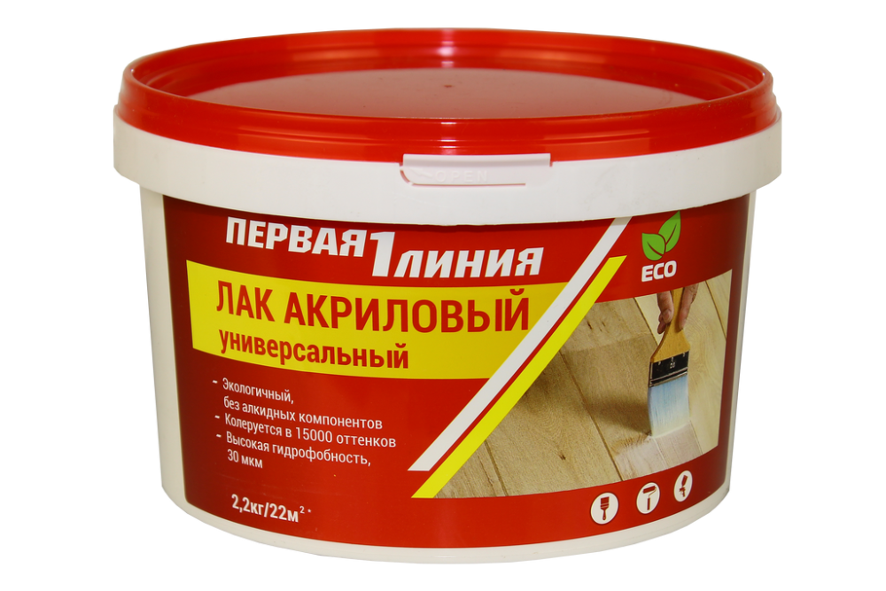 Лак универсальный акриловый Первая линия (2,2 кг) /8