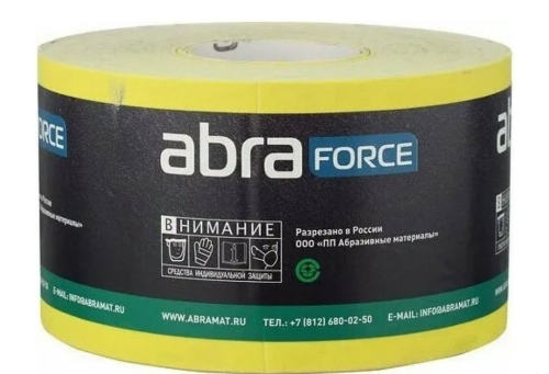 Шкурка шлифовальная на бумажной основе Р240 115мм х 4м Abraforce