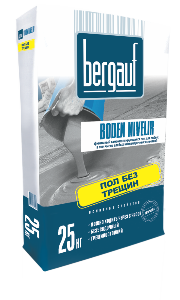 Пол финишный BERGAUF BODEN NIVELIR 1-10 мм (25 кг) /56
