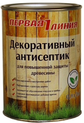 Антисептик декоративный Первая линия Палисандр (0,75 л) /14