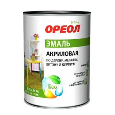 Эмаль акриловая универсальная Ореол Голубая (0,9 кг)/14