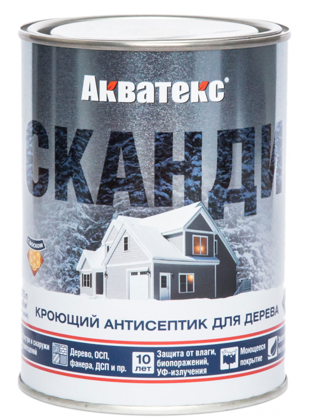Антисептик декоративный Акватекс Сканди Имбирь 0,75л (база А)