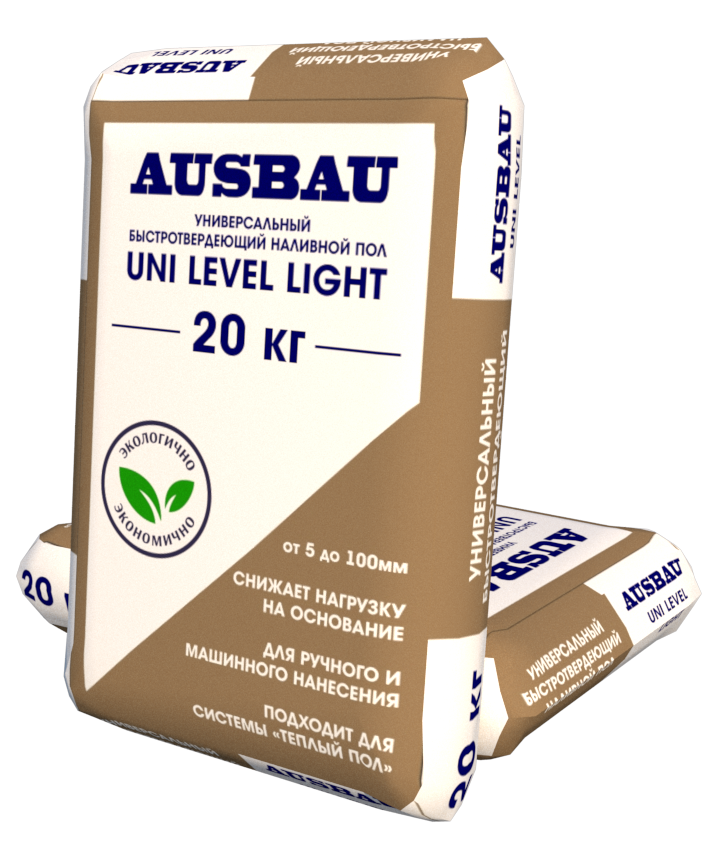 Пол универсальный AUSBAU UNI LEVEL LIGHT 5-100 мм (20 кг) /64/56