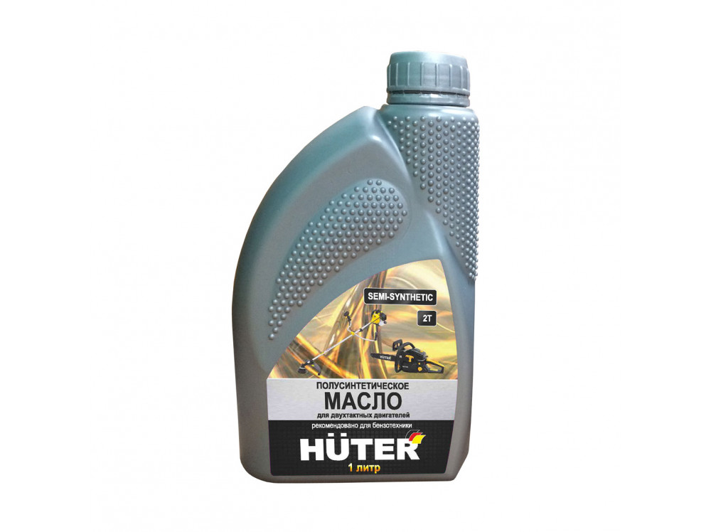 Масло Huter 2Т полусинтетическое для двухтактных двигателей и техники 1,0л