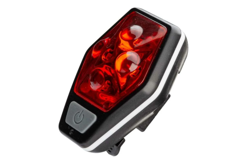 Фонарь велосипедный задний 4REDLED 2xAAA корпус ABS-пластик держатель-крепление зажим на корпусе КОС