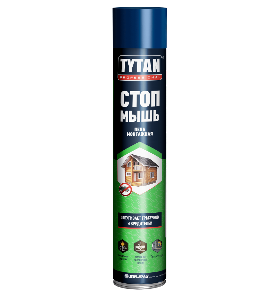 Пена монтажная бытовая Tytan СТОП МЫШЬ (0,750л) /12