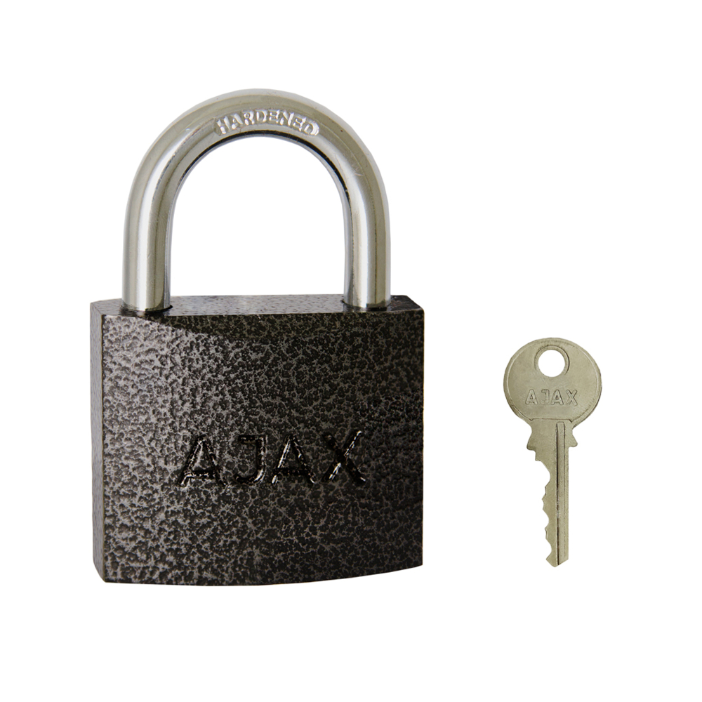 Замок навесной PD-4070 (PD-40-70) 3 fin key /коробка AJAX