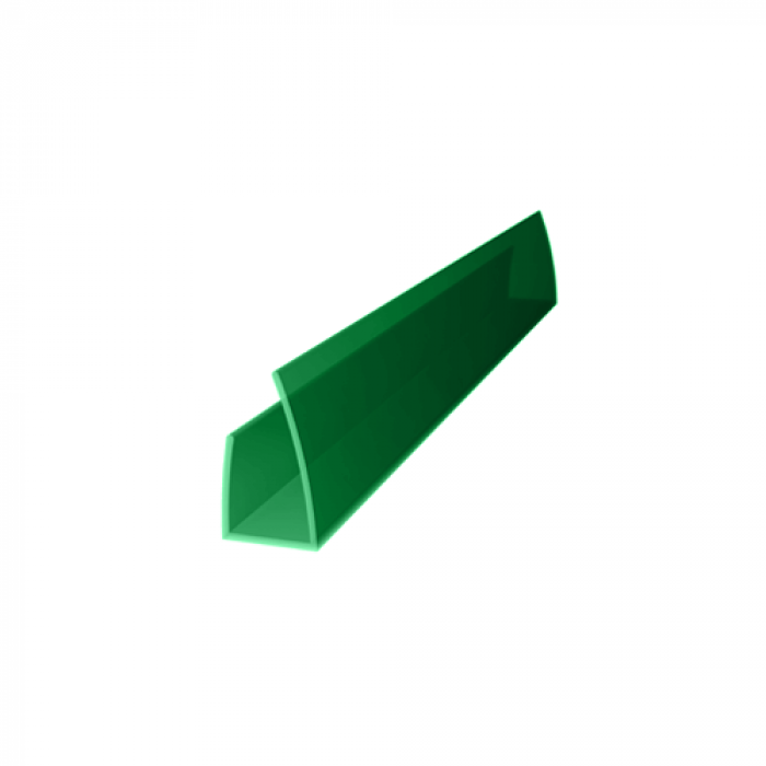 Профиль торцовый поликарбонатный 4мм зеленый 2,1м ROYALPLAST UP