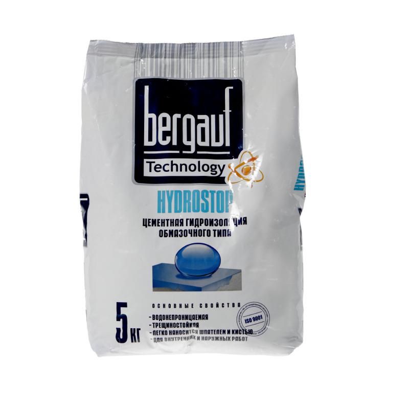 Гидроизоляция BERGAUF Hydrostop на цементной основе (5 кг) /108